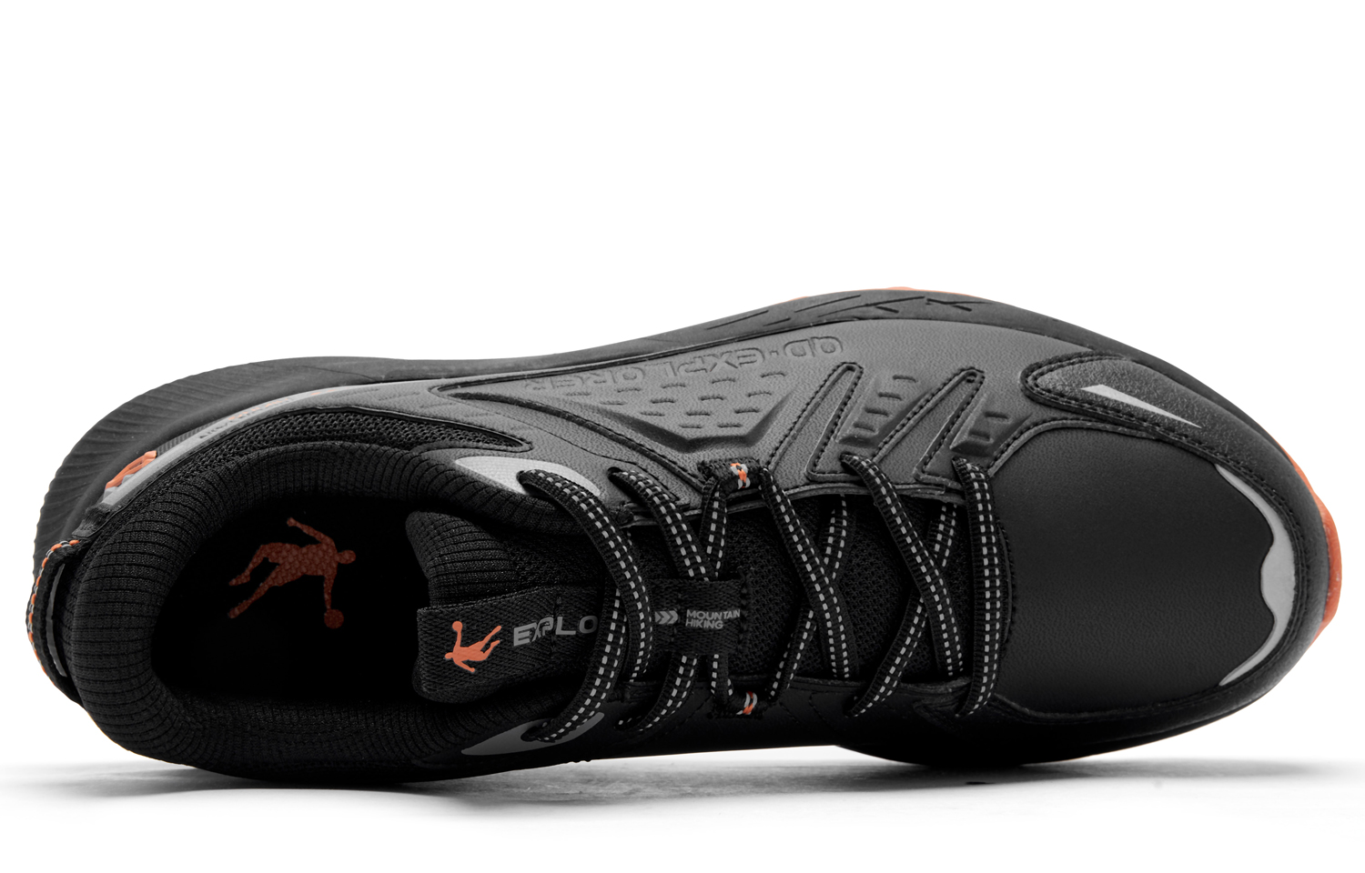 QIAODAN Cold Mountains Running Shoes Men’s Low Top Black/Coal Gray