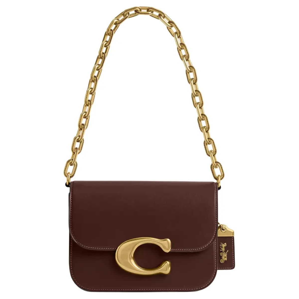 COACH IDOL Refined Calfskin Handbag, Shoulder Bag Small Women's Maple