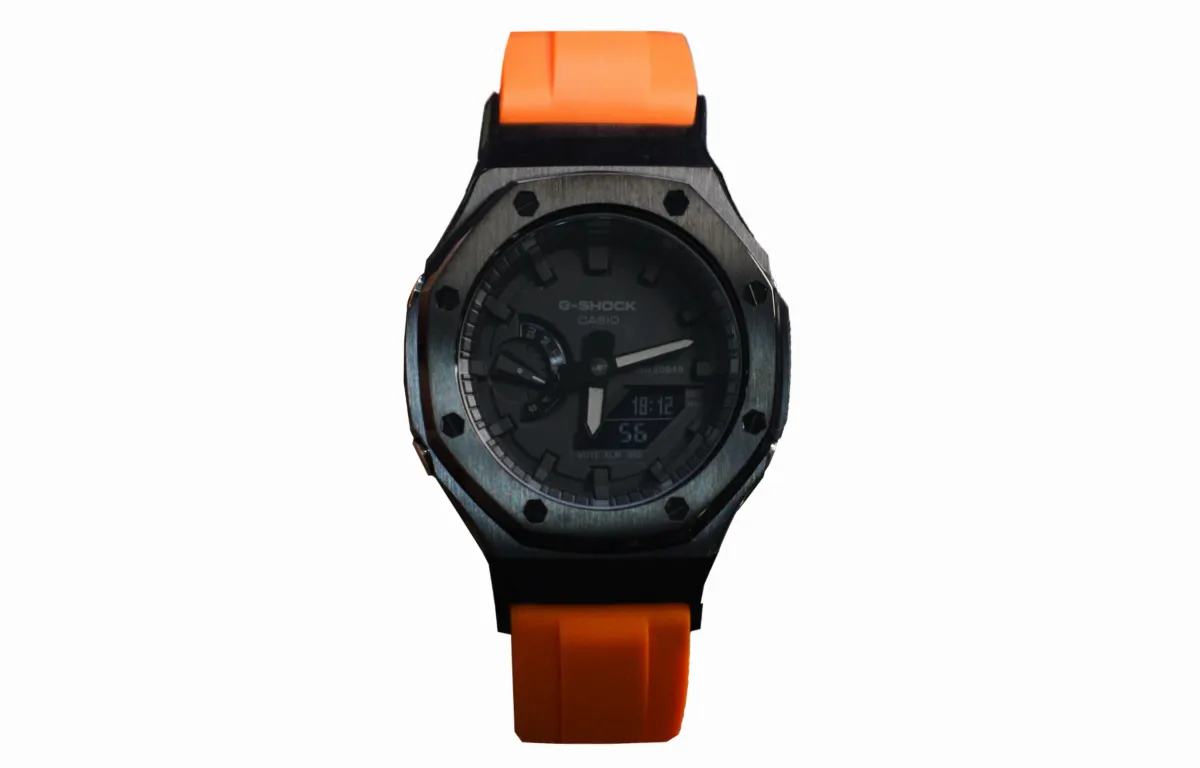 CASIO Men Liquid Crystal/Analog Dual Display Series 44mm Black Watch