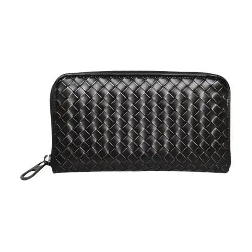 Bottega Veneta Cow Leather Wallet Regular Women's Black