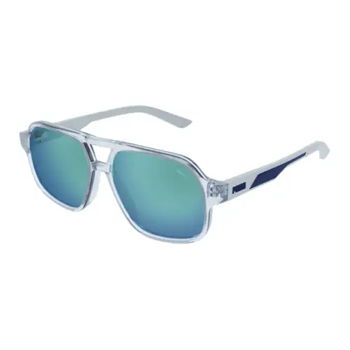PUMA Injection Molded Plastic Aviator Sunglasses Kids' Gray
