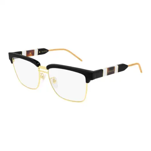 GUCCI Rectangular Eyeglass Frames Men's Black