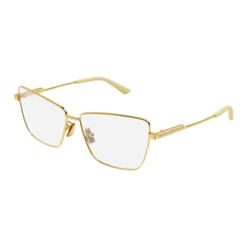 Bottega Veneta Metal Cat Eye Eyeglass Frames Women's Gold