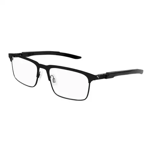 PUMA Metal Square Eyeglass Frames Men's Black