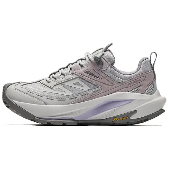 ANTA Tracking Hiking / Trekking Shoes Women's Low-Top Gray Purple