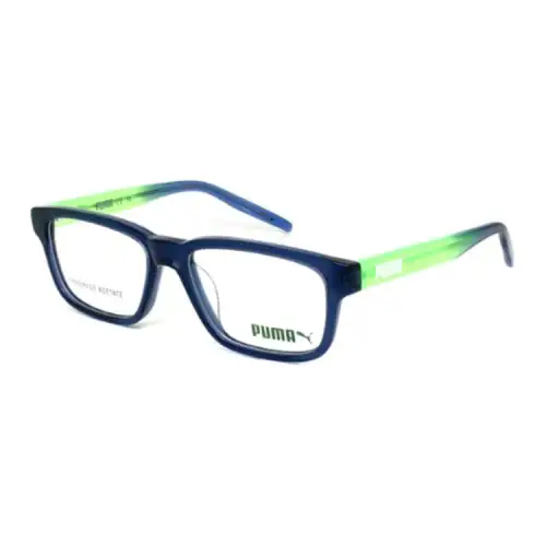 PUMA Plastic Square Eyeglass Frames Kids' Blue