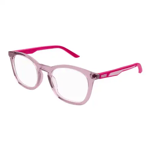 PUMA Injection Molded Square Eyeglass Frames Kids' Pink