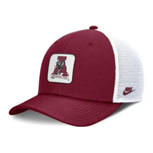 Nike Alabama Crimson Tide Legacy Rise Mascot Men's Nike College Trucker Adjustable Hat