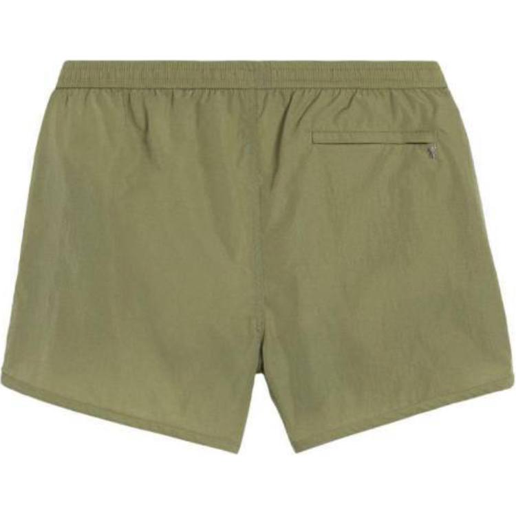 Ami Logo Plaque Elasticated Waistband Swim Shorts