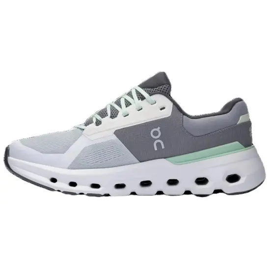 On Cloudrunner 2 Running Shoes Men Low-Top Glacier Gray | Sage Green