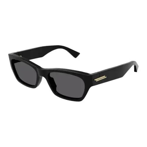 Bottega Veneta Acetate Rectangular Sunglasses Unisex Black