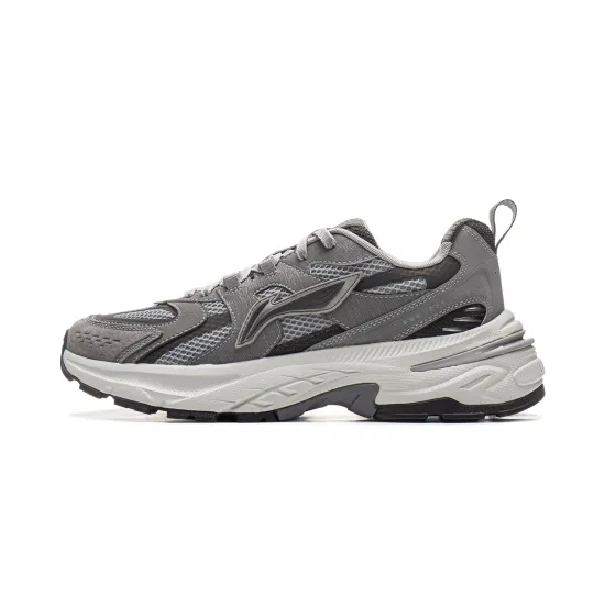 LINING Beichen 2K Running Shoes Men Low-Top Shark Gray/Shadow Gray/Light Stone Gray