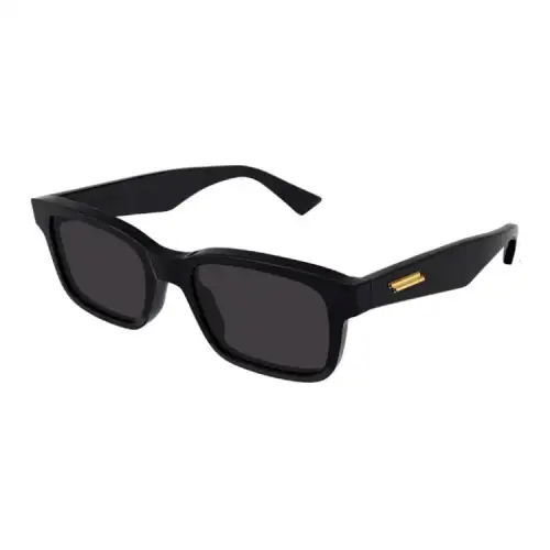 Bottega Veneta Acetate Rectangular Sunglasses Unisex Black