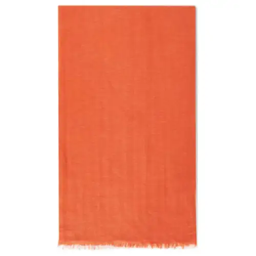 Loro Piana Mulberry Silk Shawls Women's Bright Orange