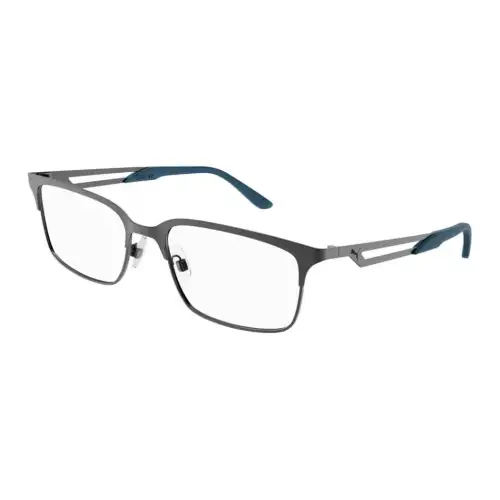 PUMA Metal Rectangular Eyeglass Frames Men's Bronze