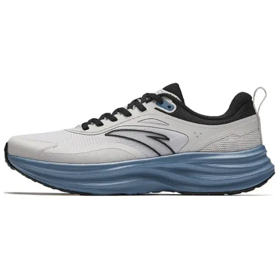 Anta Anti Slip Wear Resistant Low Top Casual Running Shoes Men's Gray Black
