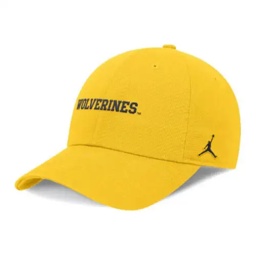 Jordan Michigan Wolverines On Field Club Men's Jordan Dri FIT College Adjustable Hat