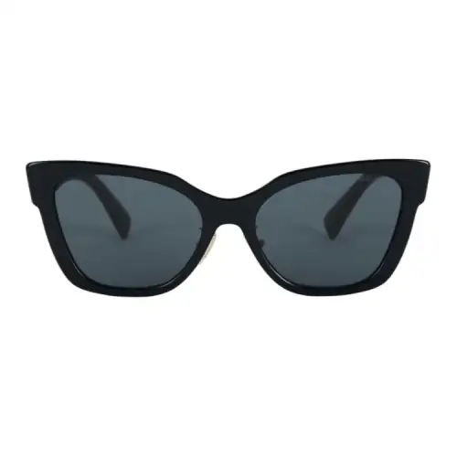 MIU MIU Plate Frame Cat Eye Sunglasses Women's Black