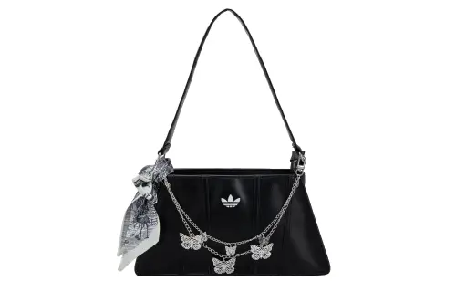 Adidas Originals Recycled Polyester Blended With Polyurethane Shoulder Bag Regular Women's Black