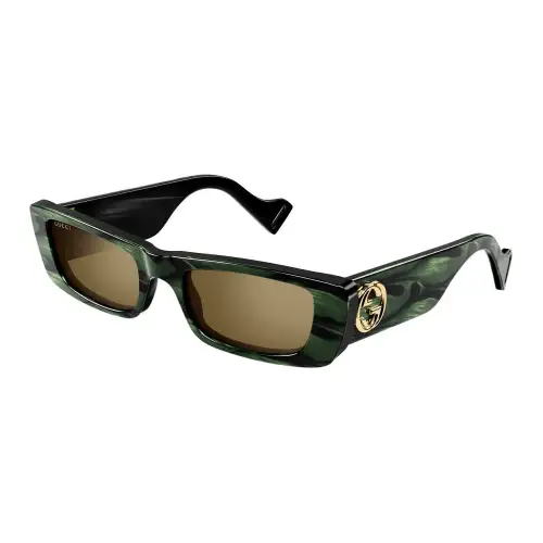 GUCCI Rectangular Sunglasses Women's Green
