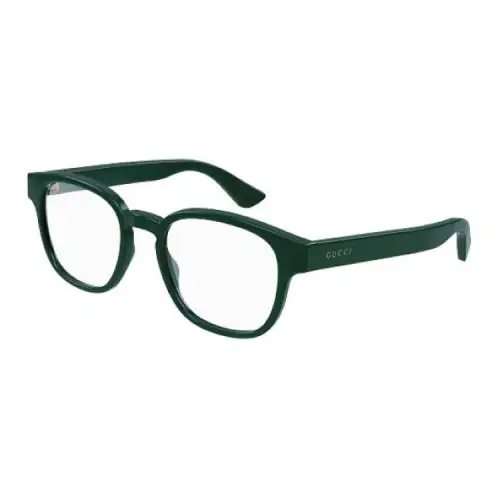 GUCCI Brand Logo Square Eyeglass Frames Men's Green
