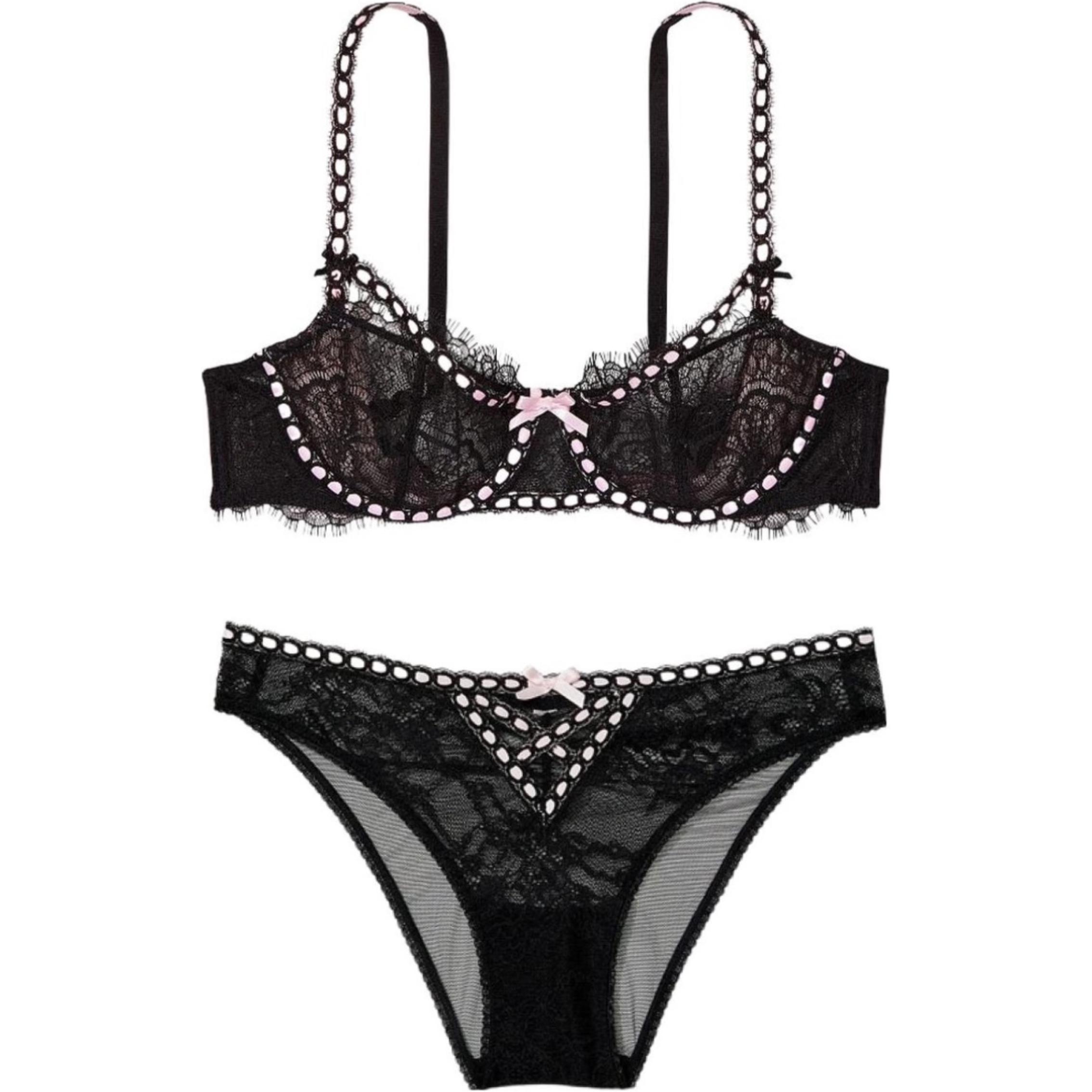 Женское нижнее белье Victoria's Secret (черное)