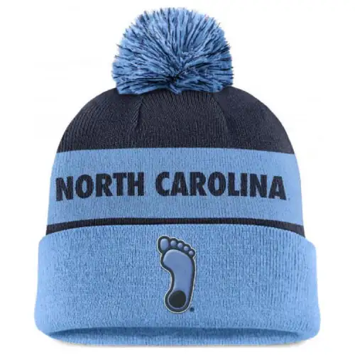 Jordan North Carolina Tar Heels Primetime Peak Men's Nike College Cuffed Pom Beanie