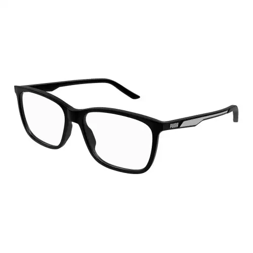 PUMA Injection Molded Square Eyeglass Frames Men's Black