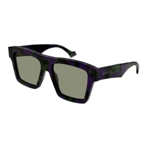 rectangle-frame tinted sunglasses