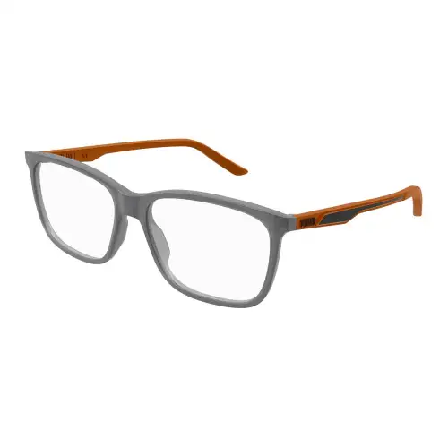 PUMA Injection molded Square Eyeglass Frames Men's Gray