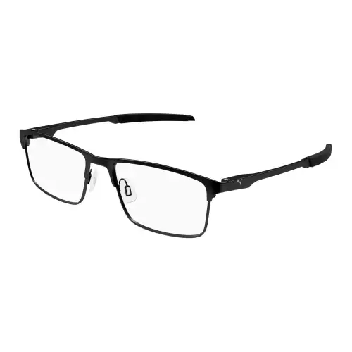 PUMA Metal Rectangular Eyeglass Frames Men's Black