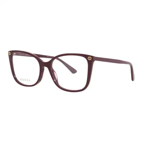 GUCCI Cat Eye Eyeglass Frames Women's Burgundy