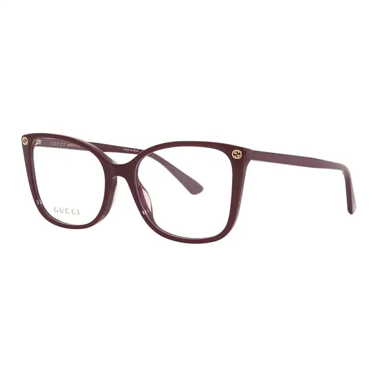 GUCCI Cat Eye Eyeglass Frames Women's Burgundy