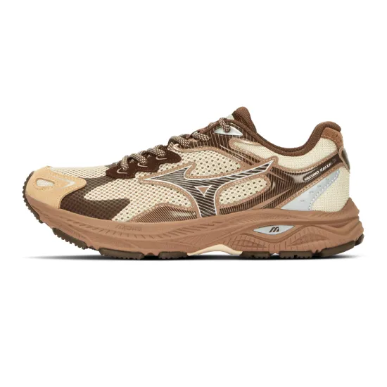Mizuno Racer S Running Shoes Unisex Low-Top Off White/Melada Brown