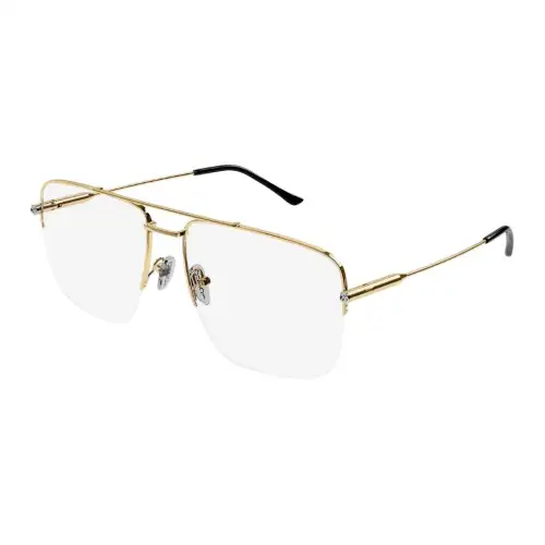 GUCCI Aviator Eyeglass Frames Women's Gold