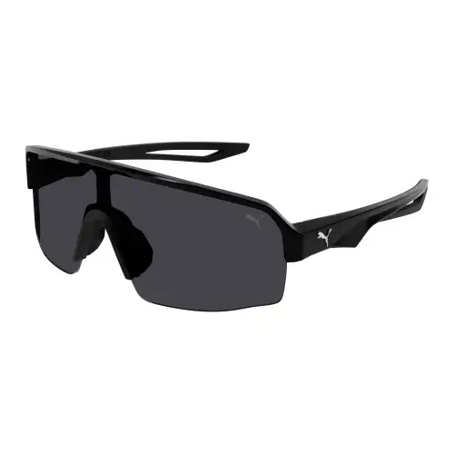 PUMA Plastic Irregular Shape Sunglasses Men's Black