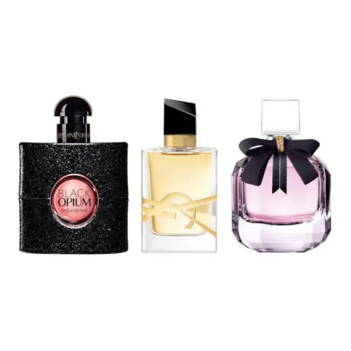 YSL, three stages floral lavender perfume sample, 7.5 ml, 7.5 ml, 7.5 ml