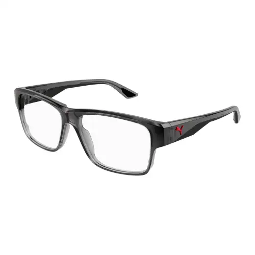 PUMA Plastic Square Eyeglass Frames Men's Gray