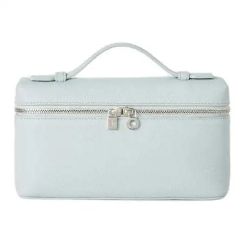 Loro Piana ExtraPocket Cow Leather Handbag Women's Mint Breeze & Antique Silver
