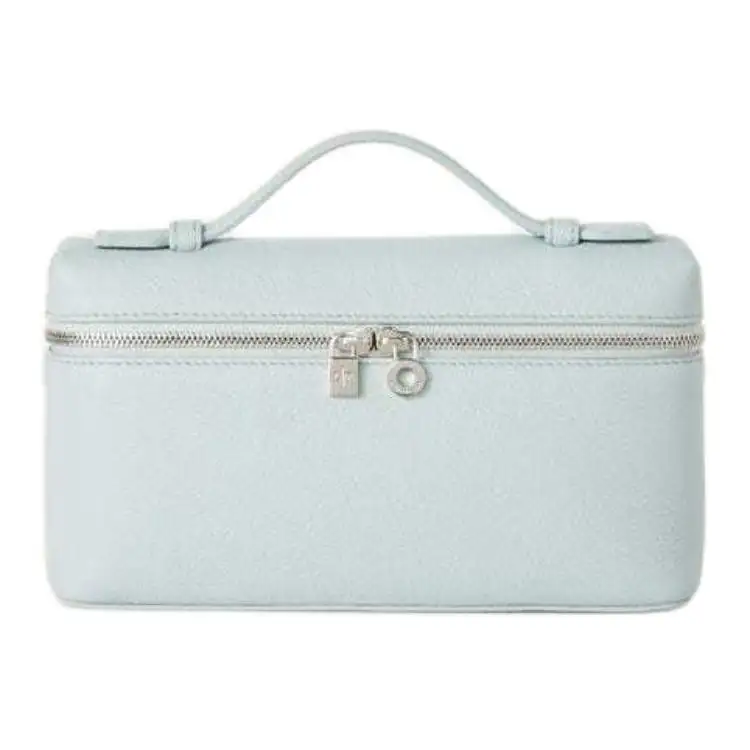 Loro Piana ExtraPocket Cow Leather Handbag Women's Mint Breeze & Antique Silver