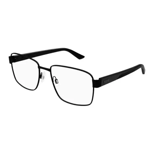 PUMA Metal Square Eyeglass Frames Men's Black