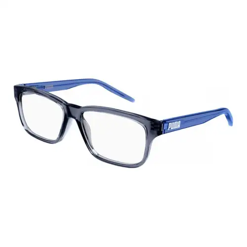 PUMA Acetate Rectangular Eyeglass Frames Kids' Blue