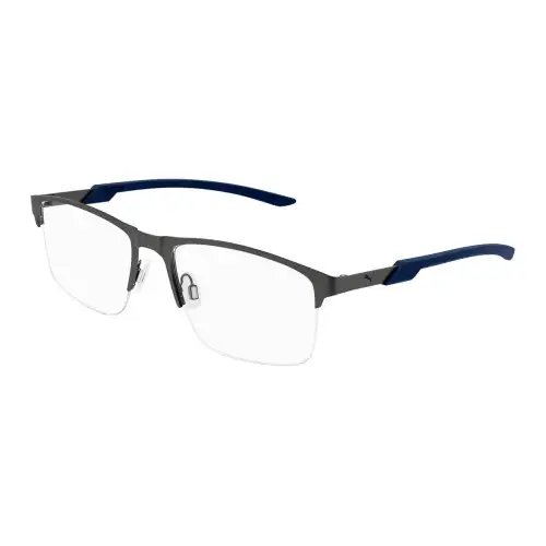 PUMA Stainless Steel Metal Square Eyeglass Frames Men's Bronze