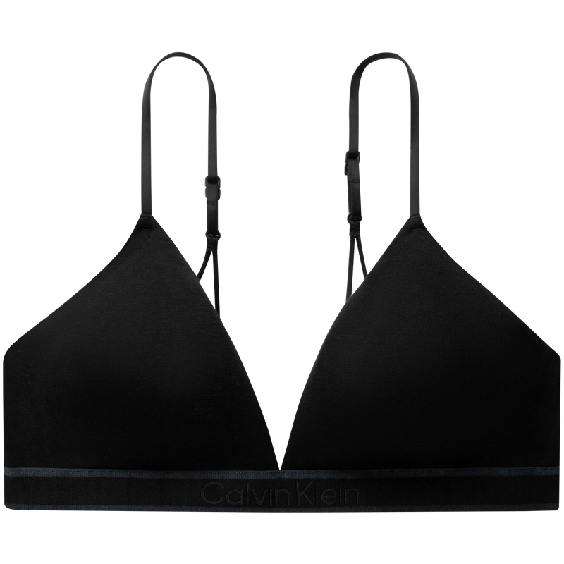 Женский бюстгальтер CALVIN KLEIN Triangle Bra (черный)