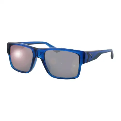 PUMA Plastic Square Sunglasses Unisex Blue
