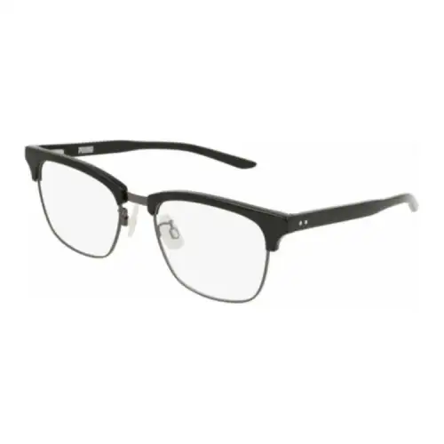 PUMA Acetate Metal Plastic Square Eyeglass Frames Men's Black
