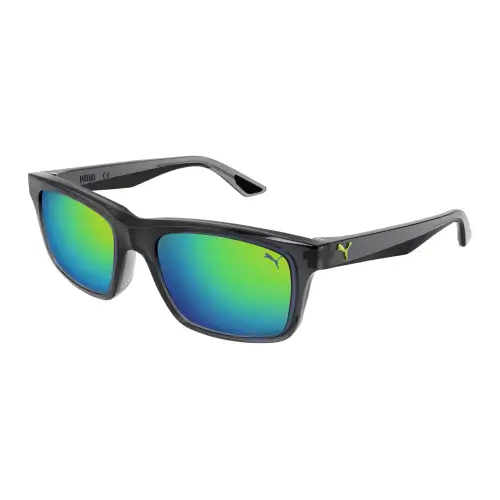 PUMA Plastic Square Sunglasses Men's Gray