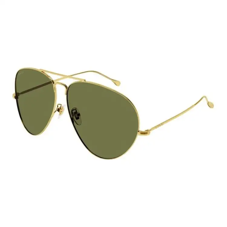 GUCCI Aviator Sunglasses Men's Gold
