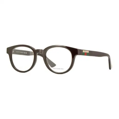 GUCCI Round Eyeglass Frames Unisex Brown