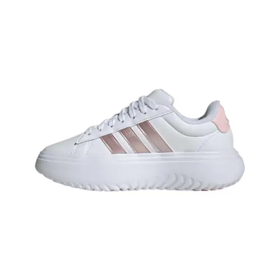 Grand Court Women's Adidas Platform 'White Sandy Pink Metallic' Women's